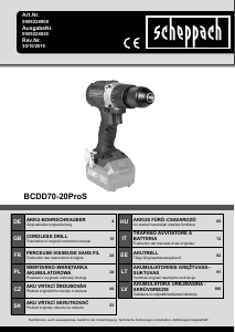 Handleiding Scheppach BCDD70-20ProS Schroef-boormachine