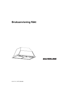 Bruksanvisning Silverline SCV 1170 RF ASMUND Köksfläkt
