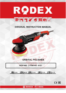 Kullanım kılavuzu Rodex RDX1485 Polisaj makinası