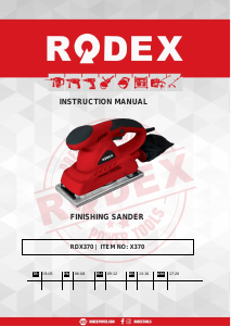 Руководство Rodex RDX370 Эксцентриковая шлифмашина