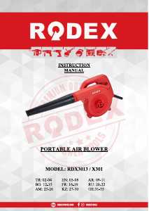 كتيب Rodex RDX3013 مكنسة أوراق الشجر