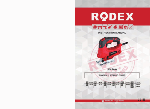 Kullanım kılavuzu Rodex RDX3650 Dekupaj testere