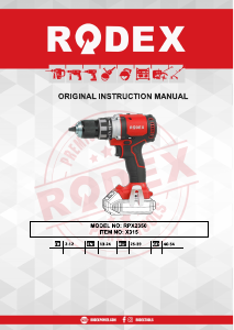 Kullanım kılavuzu Rodex RPX2350F Matkap tornavida