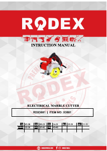 Manual Rodex RDX3881 Circular Saw