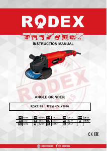 Kullanım kılavuzu Rodex RDX1170 Avuç taşlama makinesi