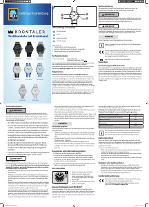 Brugsanvisning Krontaler GT-W-TB-05 Armbåndsur