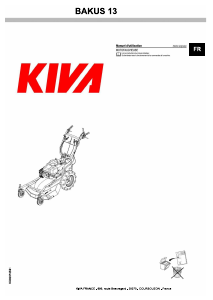 Mode d’emploi KIVA BAKUS 13 Tondeuse à gazon