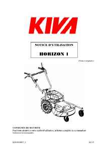 Mode d’emploi KIVA HORIZON 1 Tondeuse à gazon