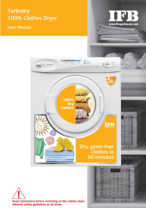 Handleiding IFB TurboDry EX Wasdroger