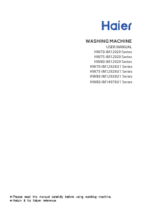 Manual Haier HW70-IM12929BK Washing Machine