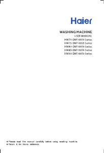 Handleiding Haier HW90-DM14959CBKU1 Wasmachine