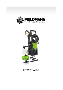 Návod Fieldmann FDW 201650-E Vysokotlakový čistič