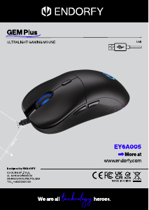 Manual Endorfy EY6A005 GEM Plus Mouse