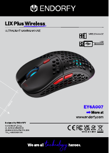 Instrukcja Endorfy EY6A007 LIX Plus Wireless Mysz
