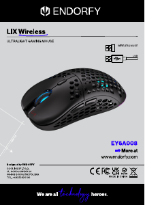 Bruksanvisning Endorfy EY6A008 LIX Wireless Mus