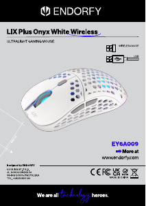 Használati útmutató Endorfy EY6A009 LIX Plus Onyx Wireless Egér