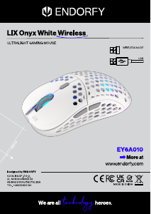 मैनुअल Endorfy EY6A010 LIX Onyx Wireless माउस