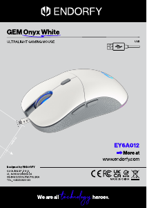 Használati útmutató Endorfy EY6A012 GEM Onyx Egér