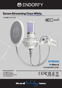 Bruksanvisning Endorfy EY1B005 Solum Streaming Onyx Mikrofon