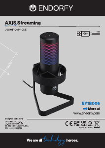 Manual de uso Endorfy EY1B006 AXIS Streaming Micrófono