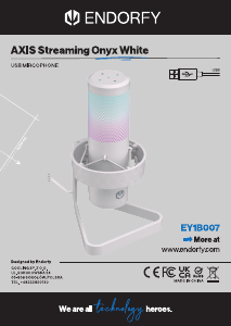 Brugsanvisning Endorfy EY1B007 AXIS Streaming Onyx Mikrofon