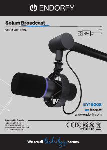 Használati útmutató Endorfy EY1B008 Solum Broadcast Mikrofon