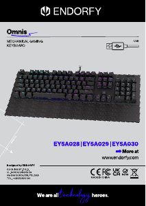Bruksanvisning Endorfy EY5A028 Omnis Tastatur