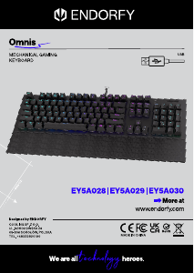 Manuale Endorfy EY5A028 Omnis Tastiera