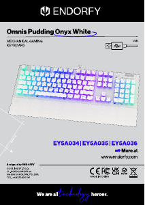 Bedienungsanleitung Endorfy EY5A034 Omnis Pudding Onyx Tastatur