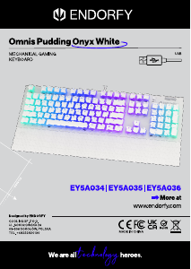 Прирачник Endorfy EY5A036 Omnis Pudding Onyx Тастатура