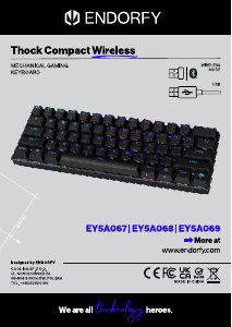 Manuál Endorfy EY5A069 Thock Compact Wireless Klávesnice