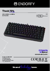 Bruksanvisning Endorfy EY5A076 Thock 75% Tastatur