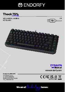 Mode d’emploi Endorfy EY5A076 Thock 75% Clavier