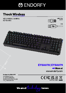 Mode d’emploi Endorfy EY5A078 Thock Wireless Clavier