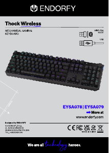 Прирачник Endorfy EY5A078 Thock Wireless Тастатура