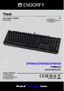 كتيب Endorfy EY5A122 Thock لوحة مفاتيح