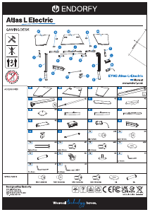 Bruksanvisning Endorfy EY8E004 Atlas L Electric Skrivbord