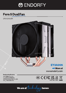 사용 설명서 Endorfy EY3A006 Fera 5 Dual Fan CPU 쿨러