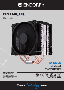 Bedienungsanleitung Endorfy EY3A006 Fera 5 Dual Fan CPU Kühler