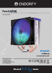 Bruksanvisning Endorfy EY3A007 Fera 5 ARGB CPU kjøler