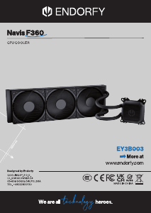 Rokasgrāmata Endorfy EY3B003 Navis F360 Centrālā procesora dzesētājs