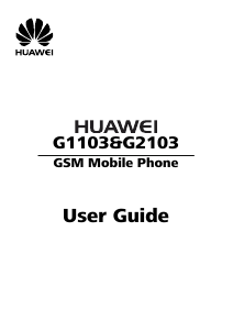 Manual Huawei G2103 Mobile Phone