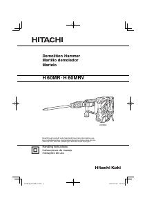 Manual de uso Hitachi H 60MRV Martillo de demolición