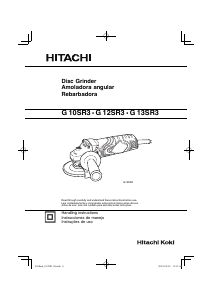 Manual de uso Hitachi G 12SR3 Amoladora angular