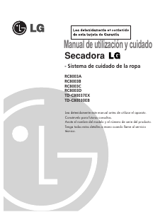 Manual de uso LG RC8003C Secadora