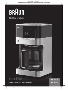 Bruksanvisning Braun KF 7020 PurAroma Kaffebryggare