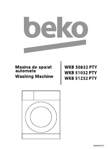 Manual BEKO WKB 51032 PTY Mașină de spălat