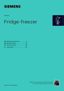 Brugsanvisning Siemens KB96NSDD0 Køle-fryseskab