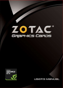 Manual ZOTAC GeForce GTX 720 Graphics Card