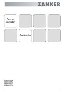 Bedienungsanleitung Zanker KDI60000WA Geschirrspüler